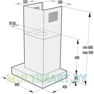 Вытяжка Gorenje WHT68INI картинка 6